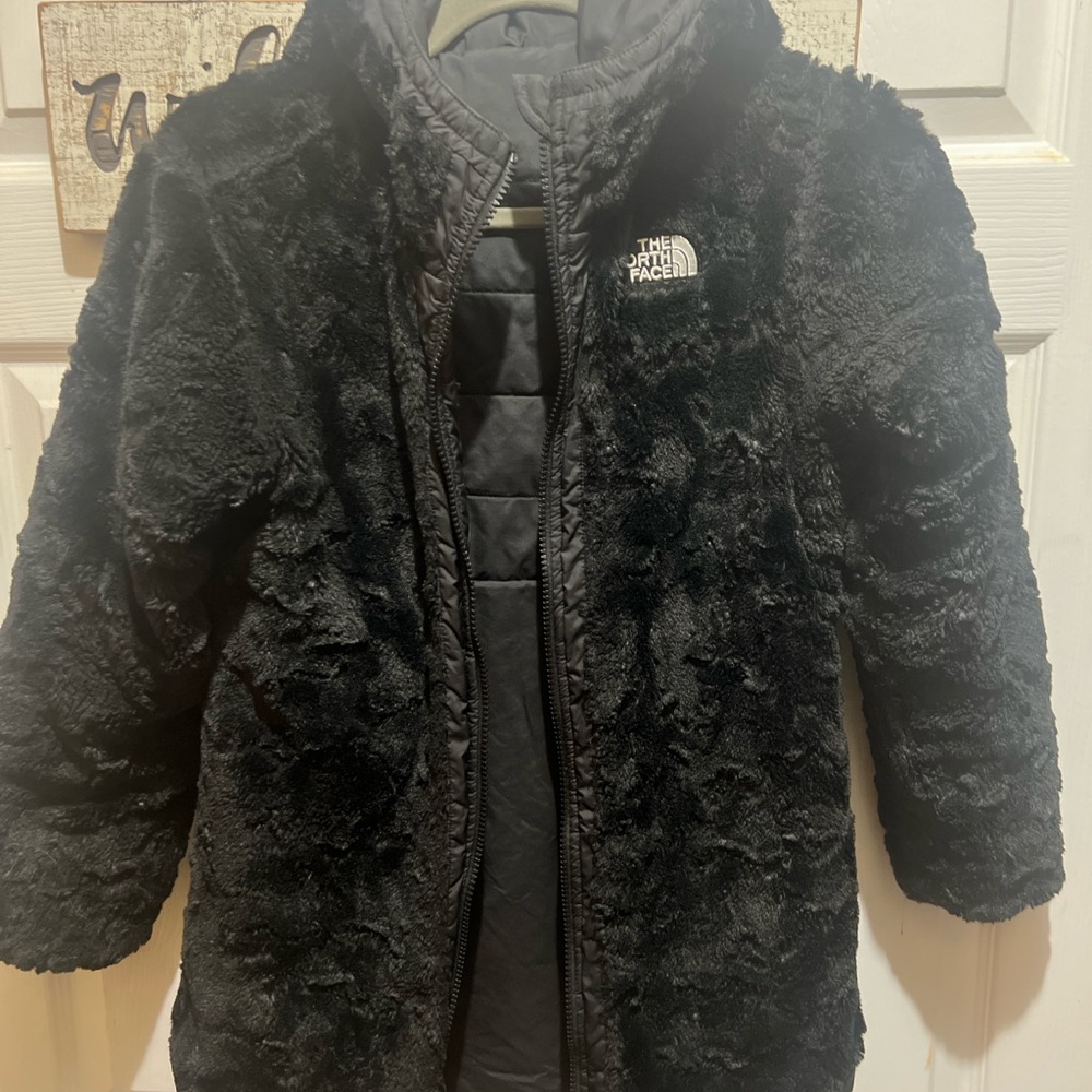 The North Face Kids Black Plush Puffer Coat